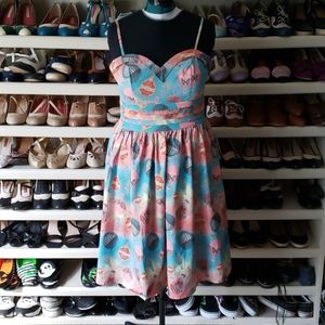 Voodoo Vixen Balloon and Butterflies Pinup Dress